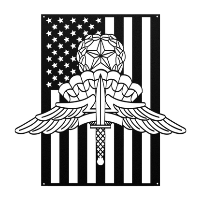 Military Freefall Jumpmaster Wings | Halo Badge Tribute - MAIKERU STUDIO