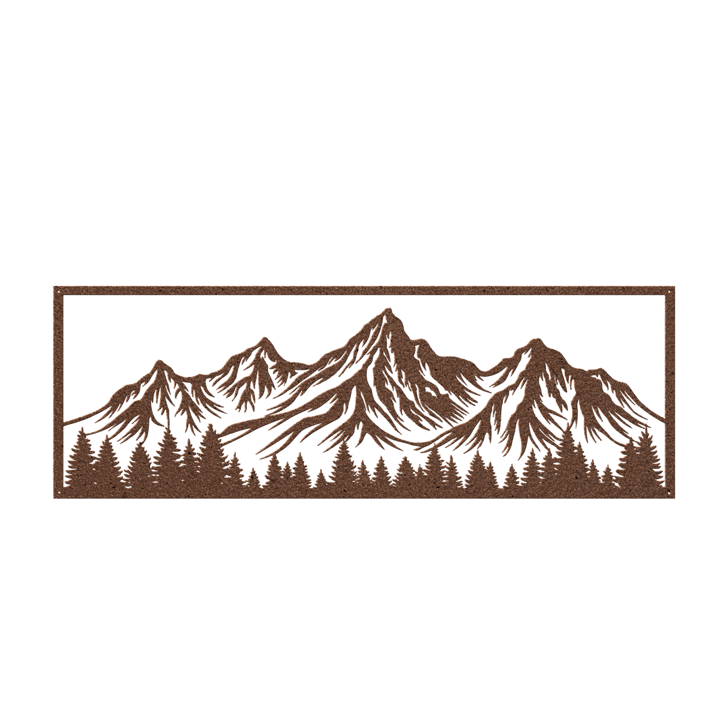 Mountain Scene View Metal Wall Art - MAIKERU STUDIO