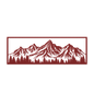 Mountain Scene View Metal Wall Art - MAIKERU STUDIO