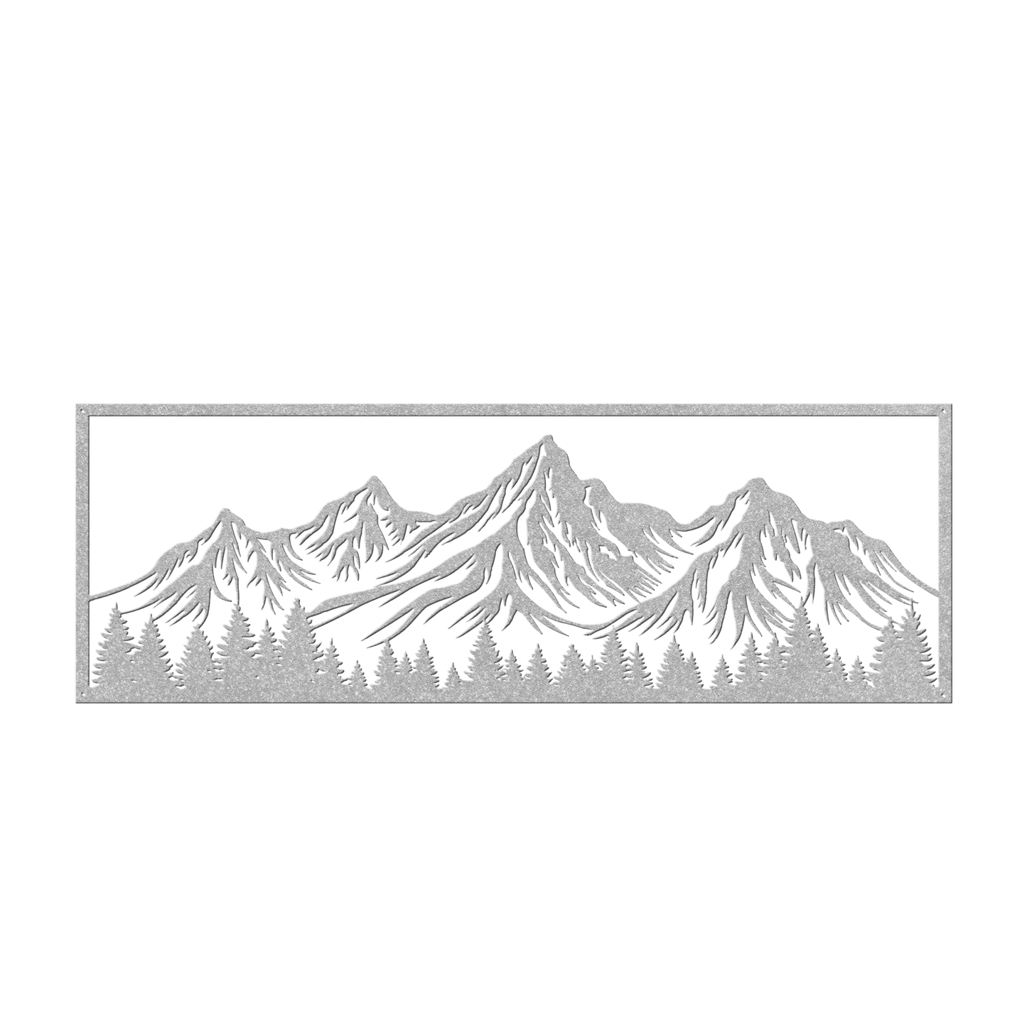 Mountain Scene View Metal Wall Art - MAIKERU STUDIO