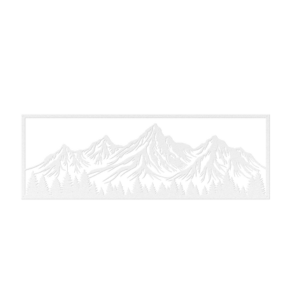 Mountain Scene View Metal Wall Art - MAIKERU STUDIO
