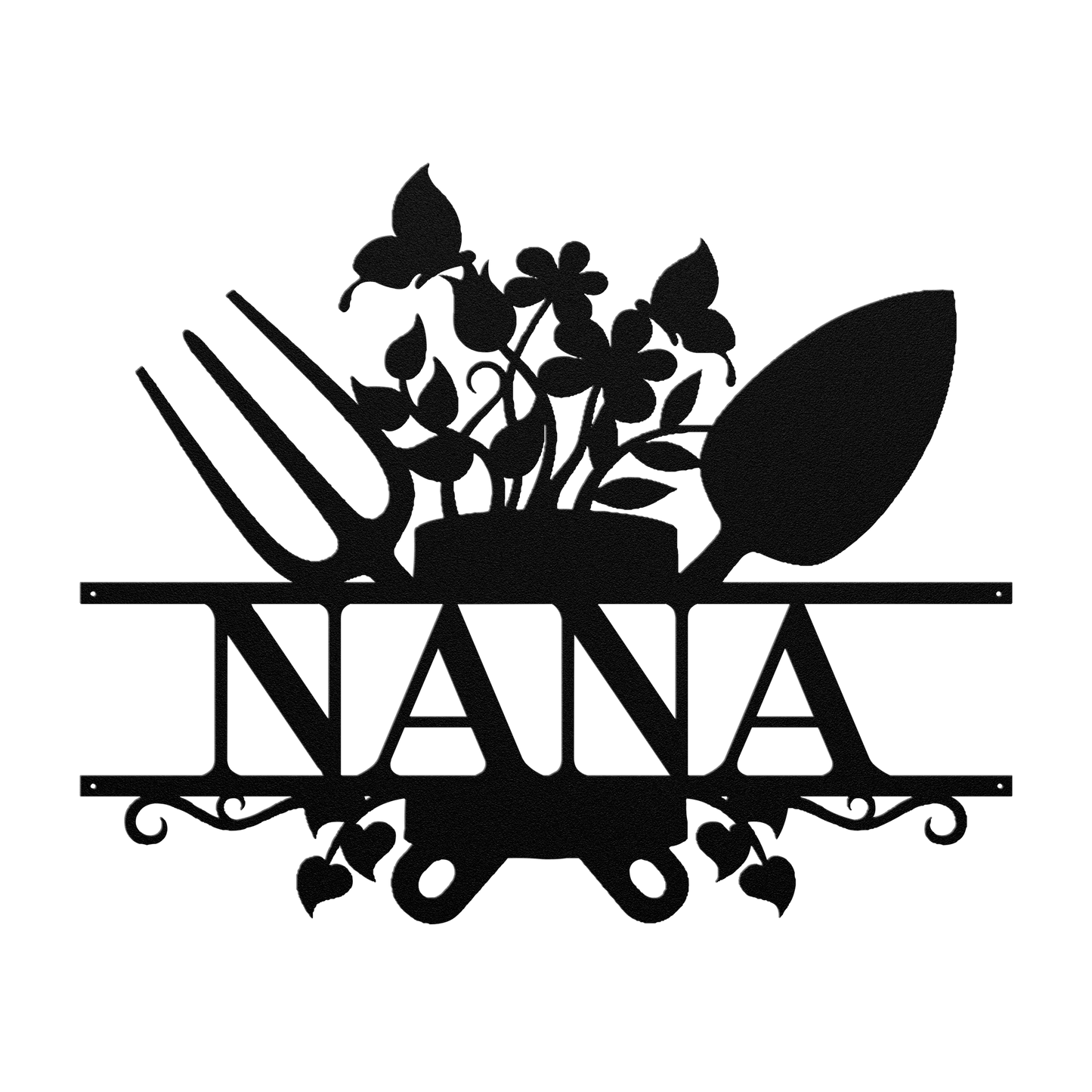 Nana Garden Sign Metal Wall Art - MAIKERU STUDIO