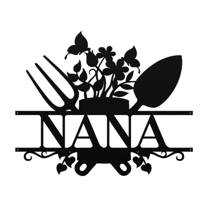 Nana Garden Sign Metal Wall Art - MAIKERU STUDIO