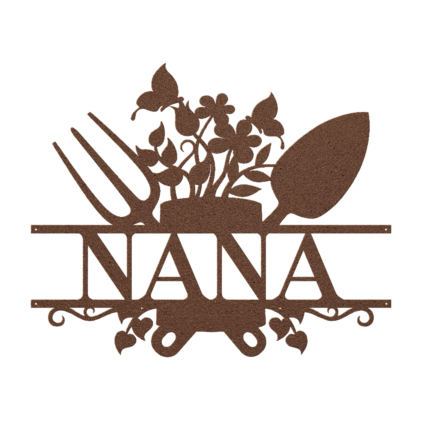 Nana Garden Sign Metal Wall Art - MAIKERU STUDIO