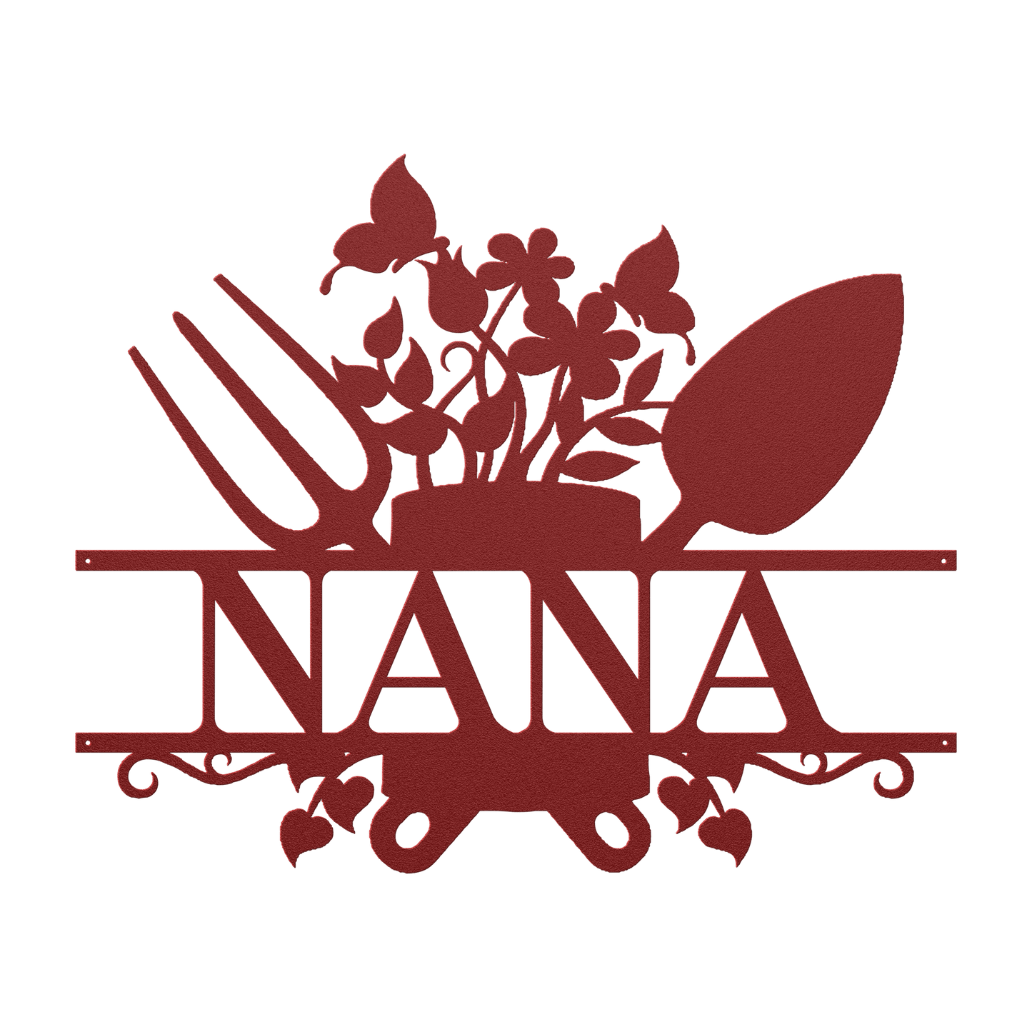 Nana Garden Sign Metal Wall Art - MAIKERU STUDIO