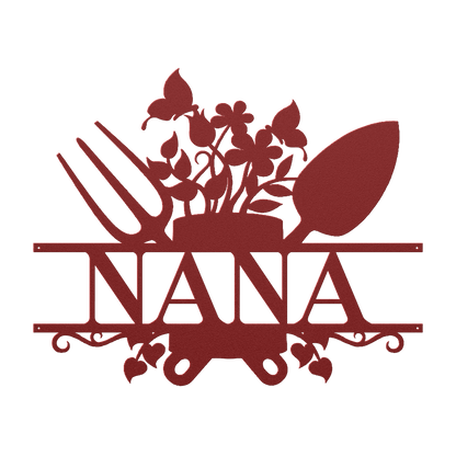 Nana Garden Sign Metal Wall Art - MAIKERU STUDIO