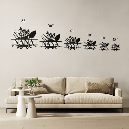Nana Garden Sign Metal Wall Art - MAIKERU STUDIO
