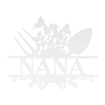 Nana Garden Sign Metal Wall Art - MAIKERU STUDIO