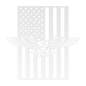 Naval Air Warfare Wings Metal Wall Art | American Flag Tribute - MAIKERU STUDIO