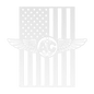 Naval Aircrew Wings Metal Wall Art | American Flag Tribute - MAIKERU STUDIO