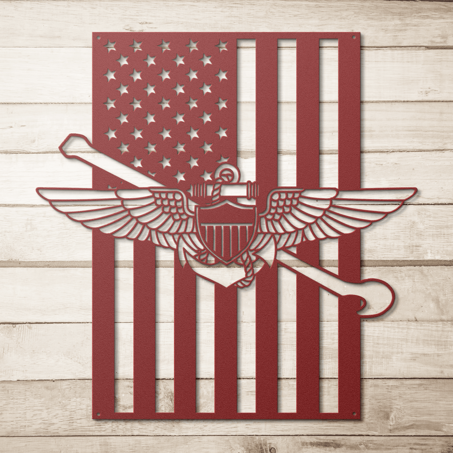 Naval Aviation Tailhook Wings | American Flag Tribute - MAIKERU STUDIO