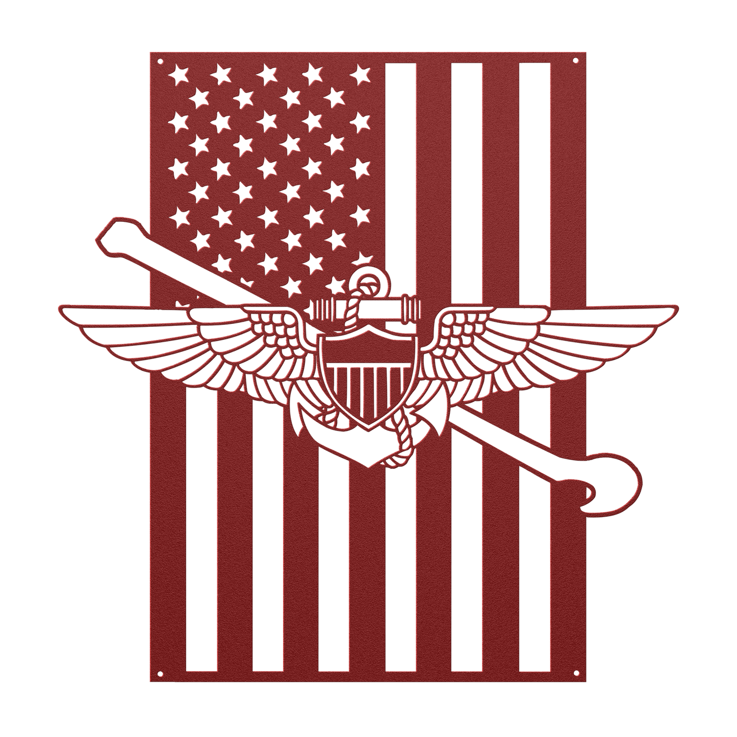 Naval Aviation Tailhook Wings | American Flag Tribute - MAIKERU STUDIO
