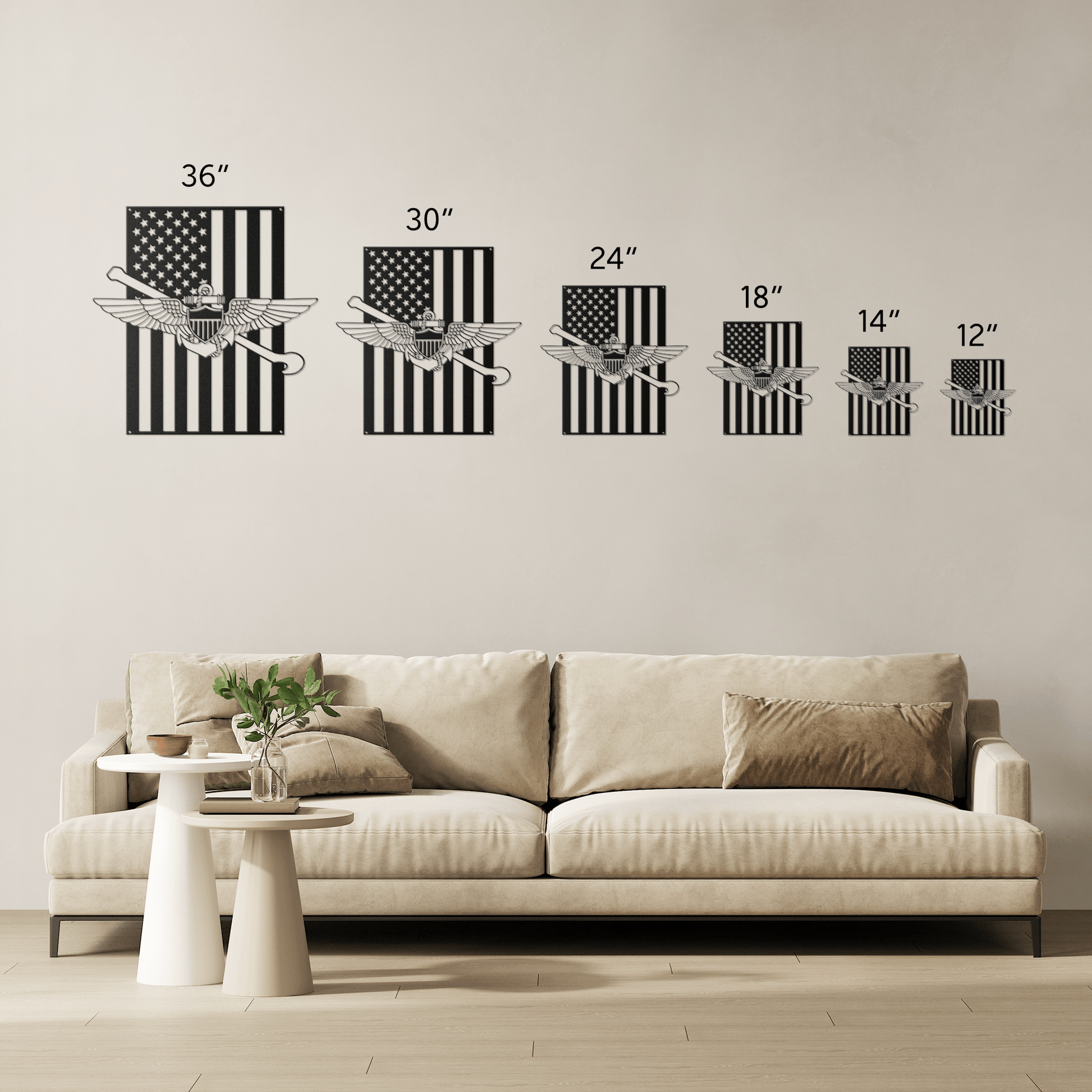 Naval Aviation Tailhook Wings | American Flag Tribute - MAIKERU STUDIO