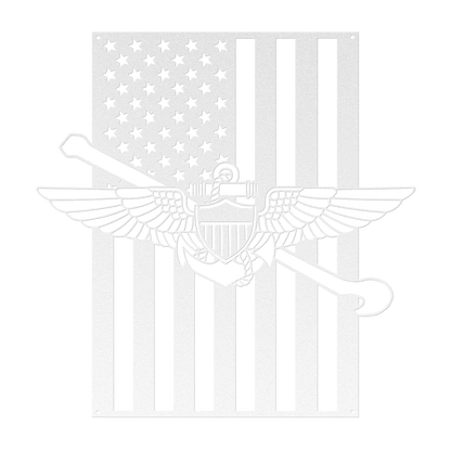 Naval Aviation Tailhook Wings | American Flag Tribute - MAIKERU STUDIO