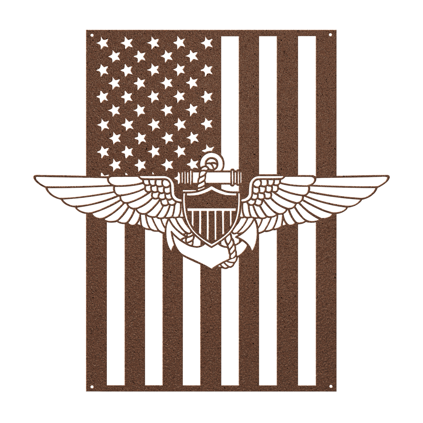 Naval Aviator Wings | American Flag Tribute - MAIKERU STUDIO