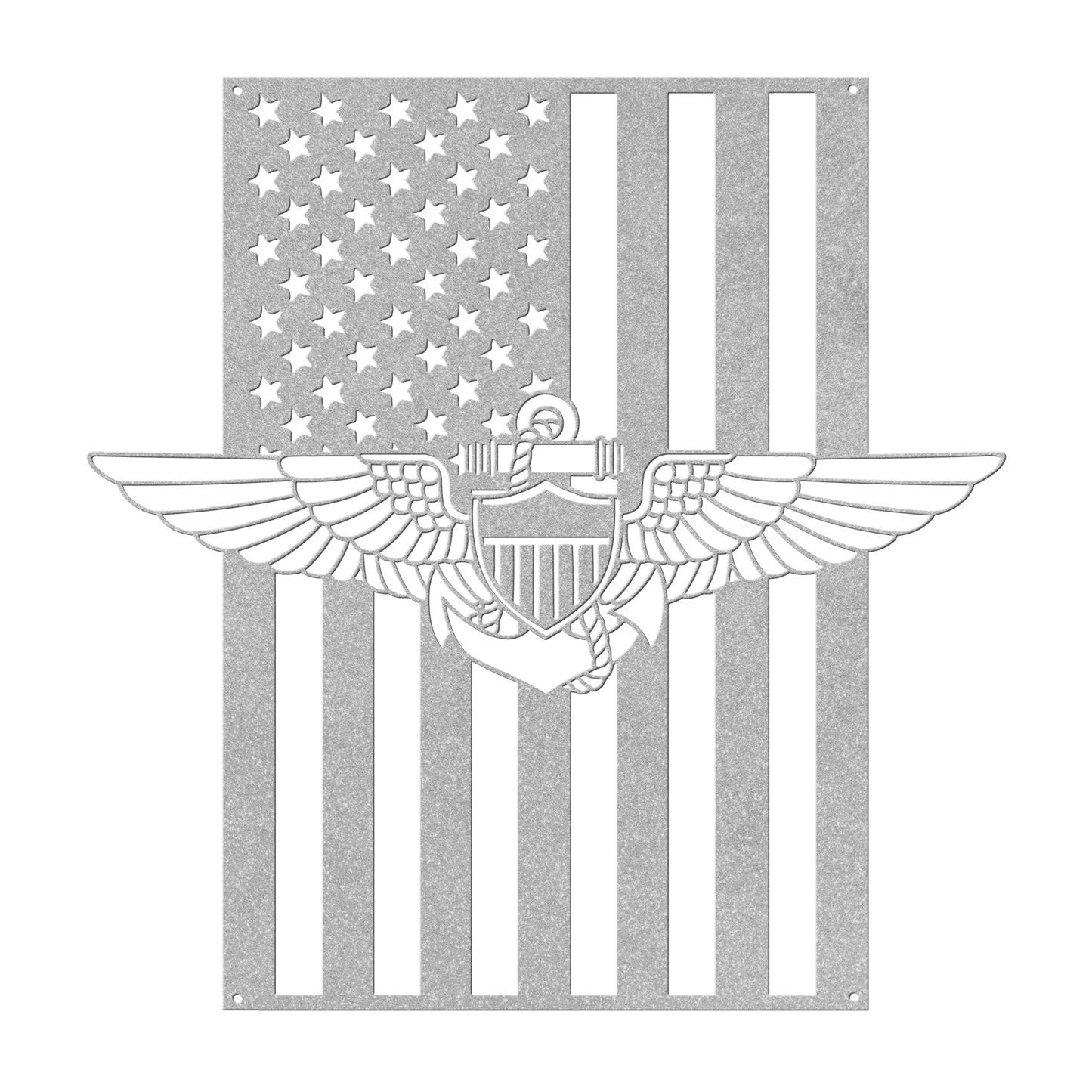 Naval Aviator Wings | American Flag Tribute - MAIKERU STUDIO