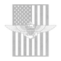 Naval Aviator Wings | American Flag Tribute - MAIKERU STUDIO