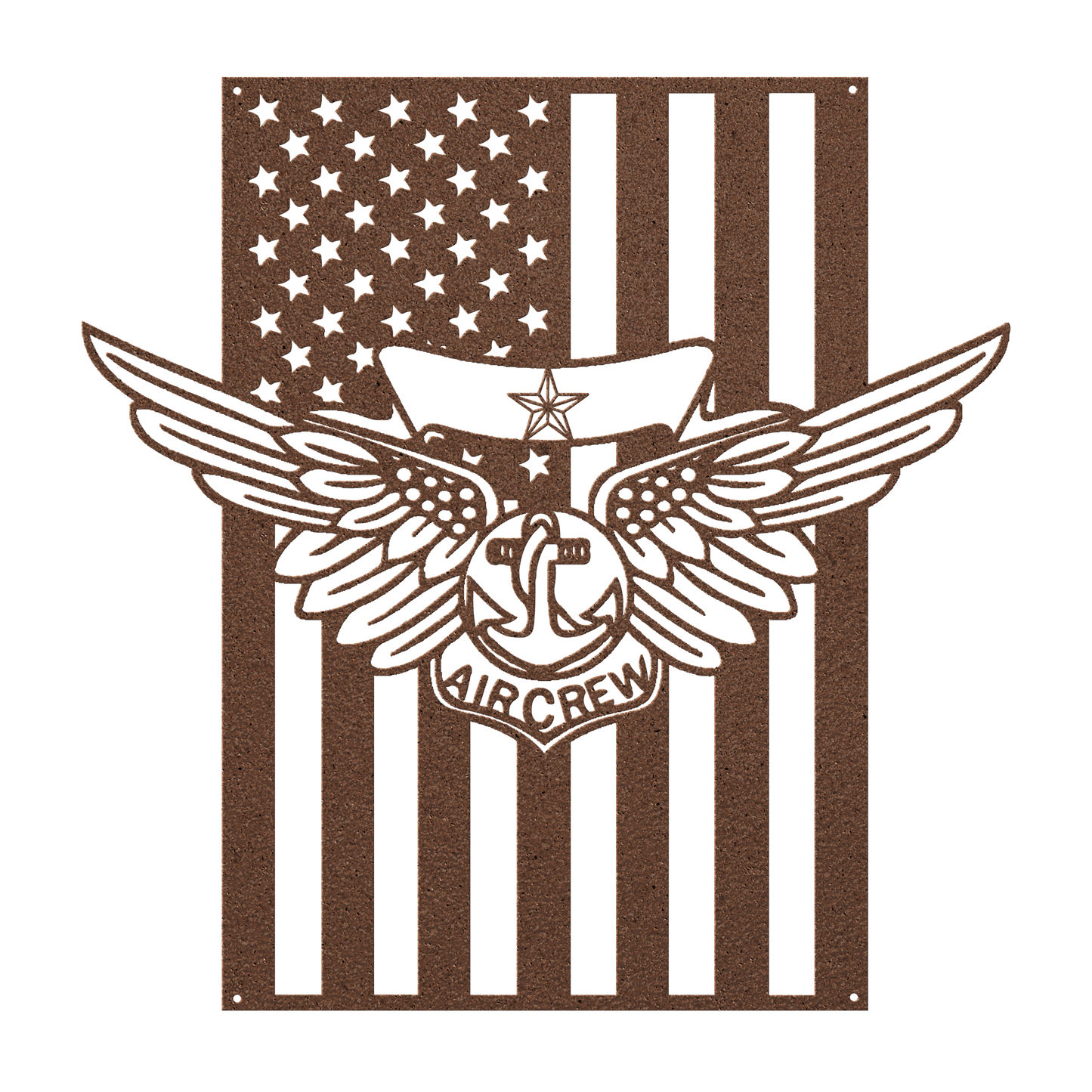 Naval Combat Aircrew Wings 1 Star | American Flag Tribute - MAIKERU STUDIO