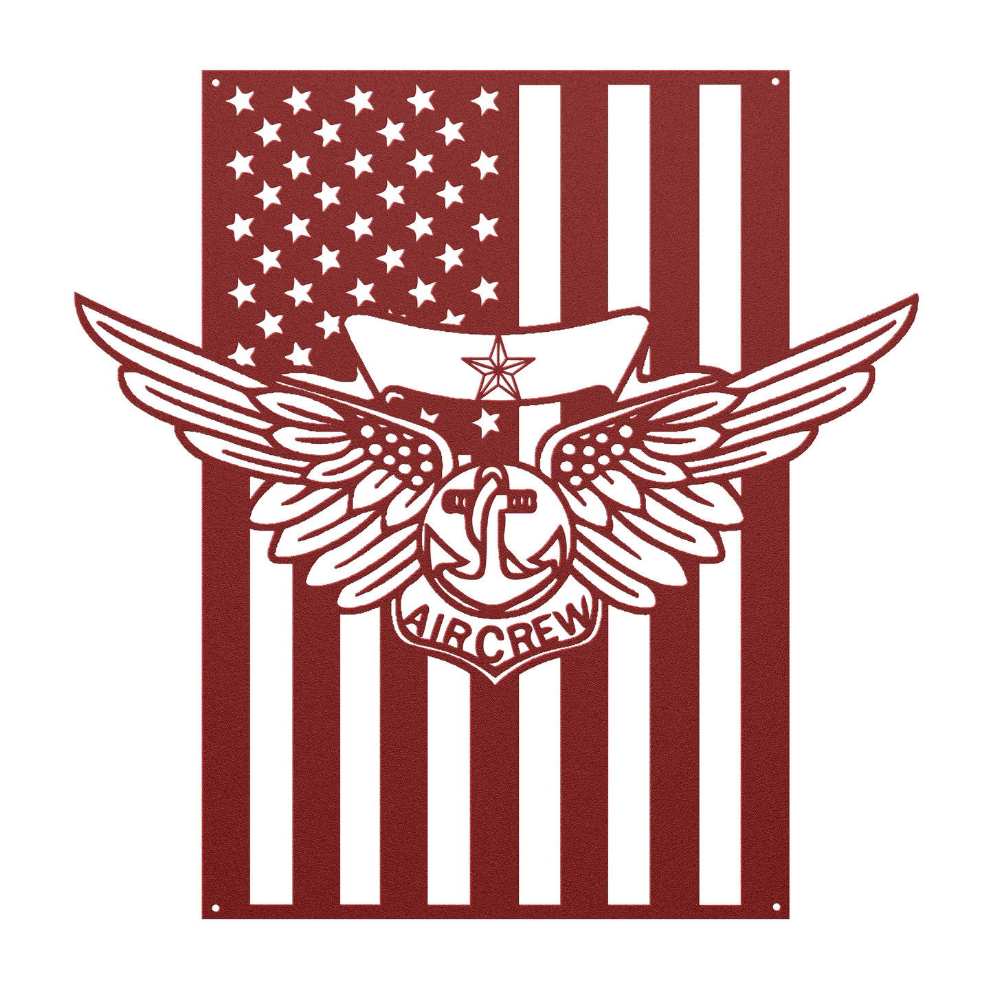 Naval Combat Aircrew Wings 1 Star | American Flag Tribute - MAIKERU STUDIO
