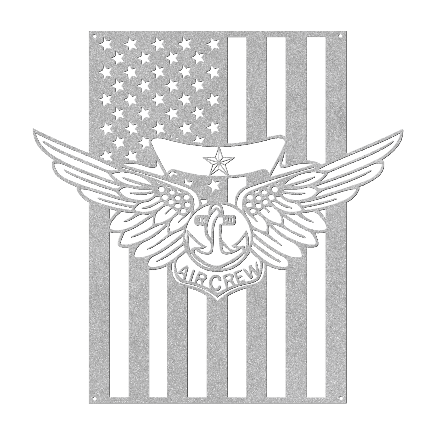 Naval Combat Aircrew Wings 1 Star | American Flag Tribute - MAIKERU STUDIO