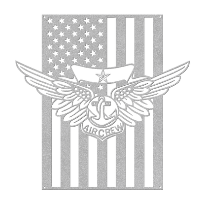 Naval Combat Aircrew Wings 1 Star | American Flag Tribute - MAIKERU STUDIO