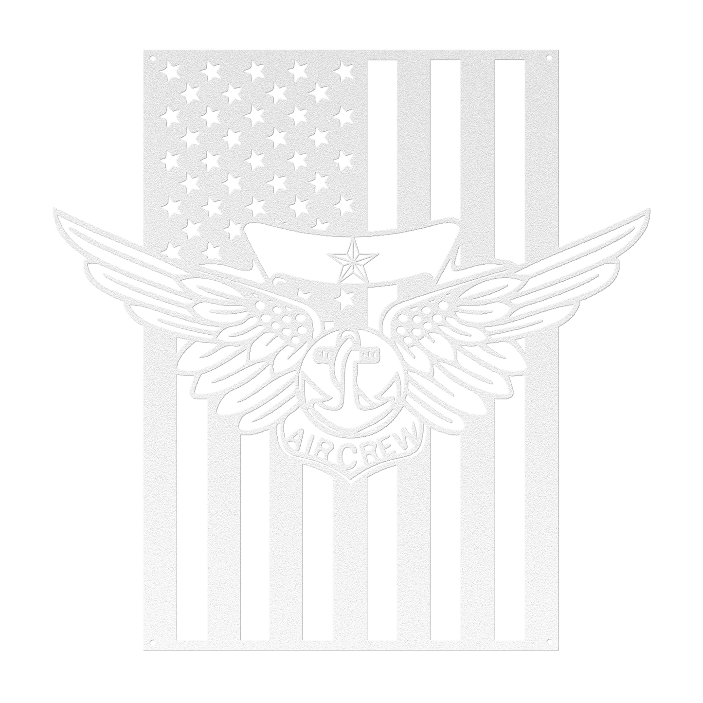 Naval Combat Aircrew Wings 1 Star | American Flag Tribute - MAIKERU STUDIO