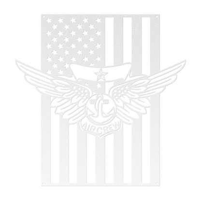 Naval Combat Aircrew Wings 1 Star | American Flag Tribute - MAIKERU STUDIO