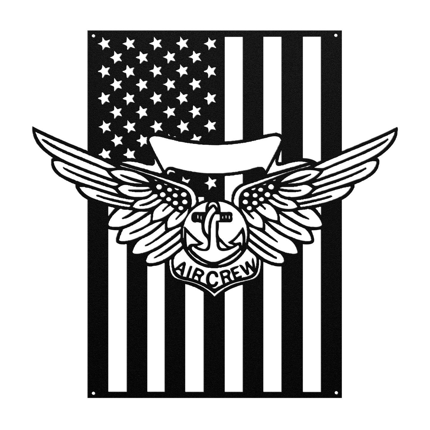Naval Combat Aircrew wings | American Flag Tribute - MAIKERU STUDIO