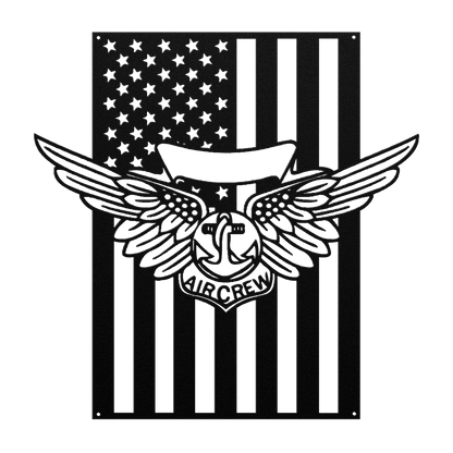 Naval Combat Aircrew wings | American Flag Tribute - MAIKERU STUDIO