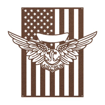 Naval Combat Aircrew wings | American Flag Tribute - MAIKERU STUDIO