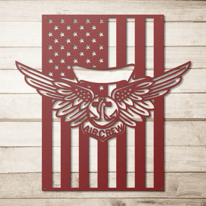 Naval Combat Aircrew wings | American Flag Tribute - MAIKERU STUDIO