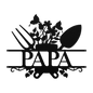 Papa Garden Sign Metal Wall Art - MAIKERU STUDIO