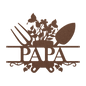 Papa Garden Sign Metal Wall Art - MAIKERU STUDIO