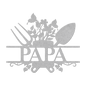 Papa Garden Sign Metal Wall Art - MAIKERU STUDIO