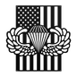 Paratrooper Jump Wings | Airborne Military Metal Wall Art - MAIKERU STUDIO