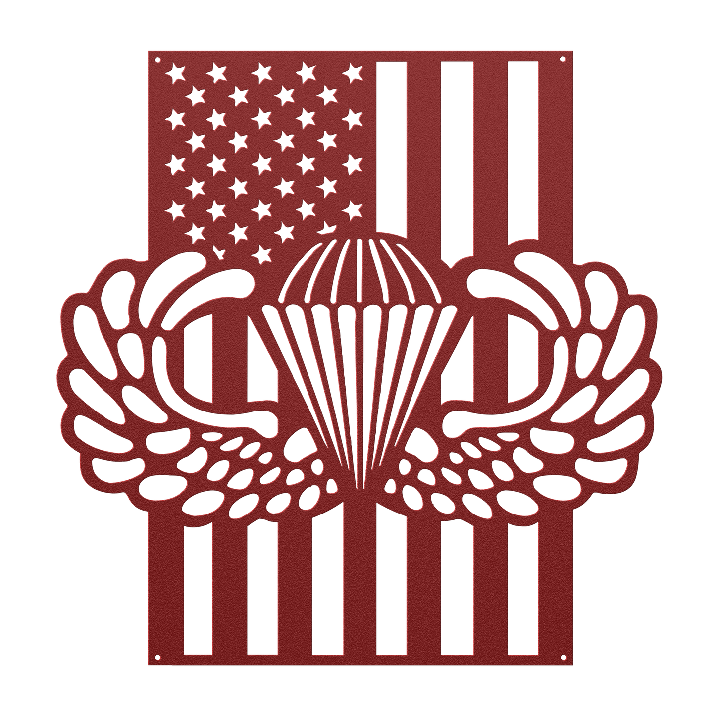 Paratrooper Jump Wings | Airborne Military Metal Wall Art - MAIKERU STUDIO