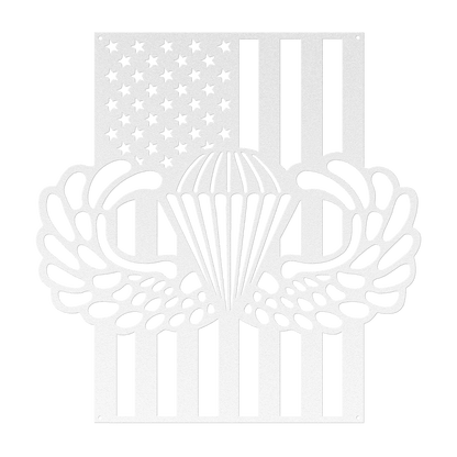 Paratrooper Jump Wings | Airborne Military Metal Wall Art - MAIKERU STUDIO