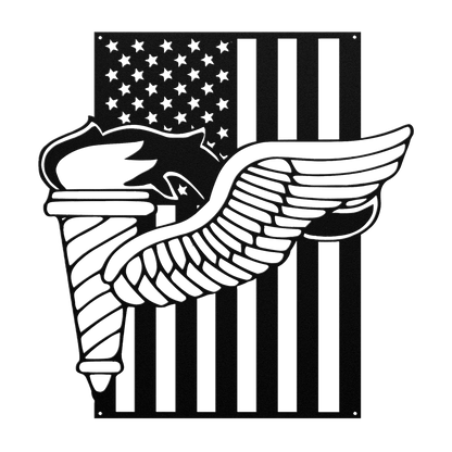 Pathfinder Badge Metal Wall Art | Elite Army Airborne - MAIKERU STUDIO