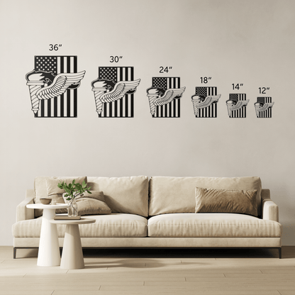 Pathfinder Badge Metal Wall Art | Elite Army Airborne - MAIKERU STUDIO