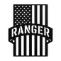 Ranger Tribute | American Flag Metal Wall Art - MAIKERU STUDIO