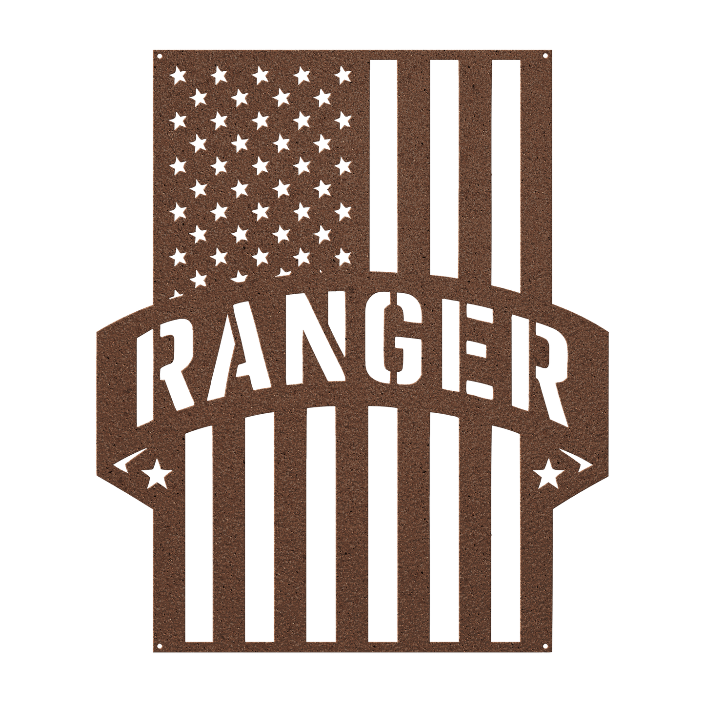 Ranger Tribute | American Flag Metal Wall Art - MAIKERU STUDIO