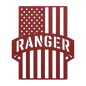 Ranger Tribute | American Flag Metal Wall Art - MAIKERU STUDIO
