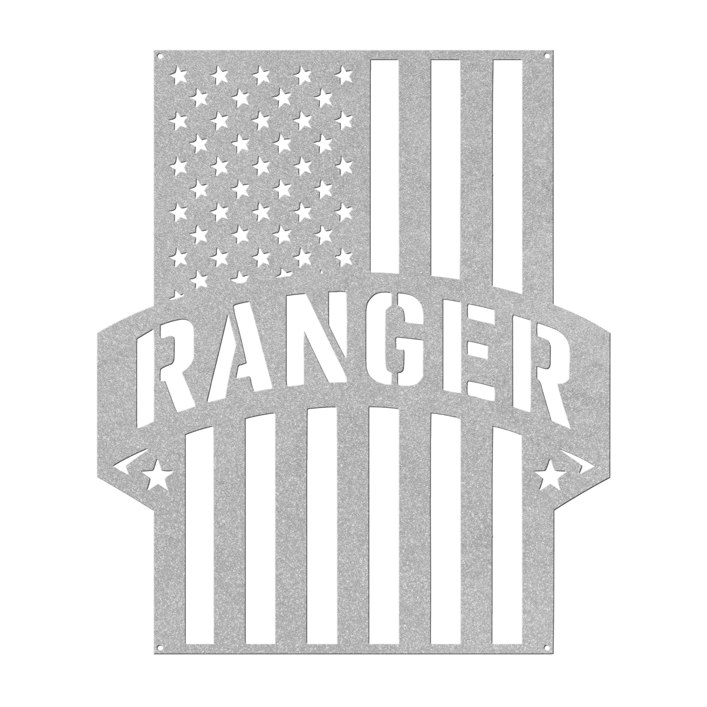 Ranger Tribute | American Flag Metal Wall Art - MAIKERU STUDIO