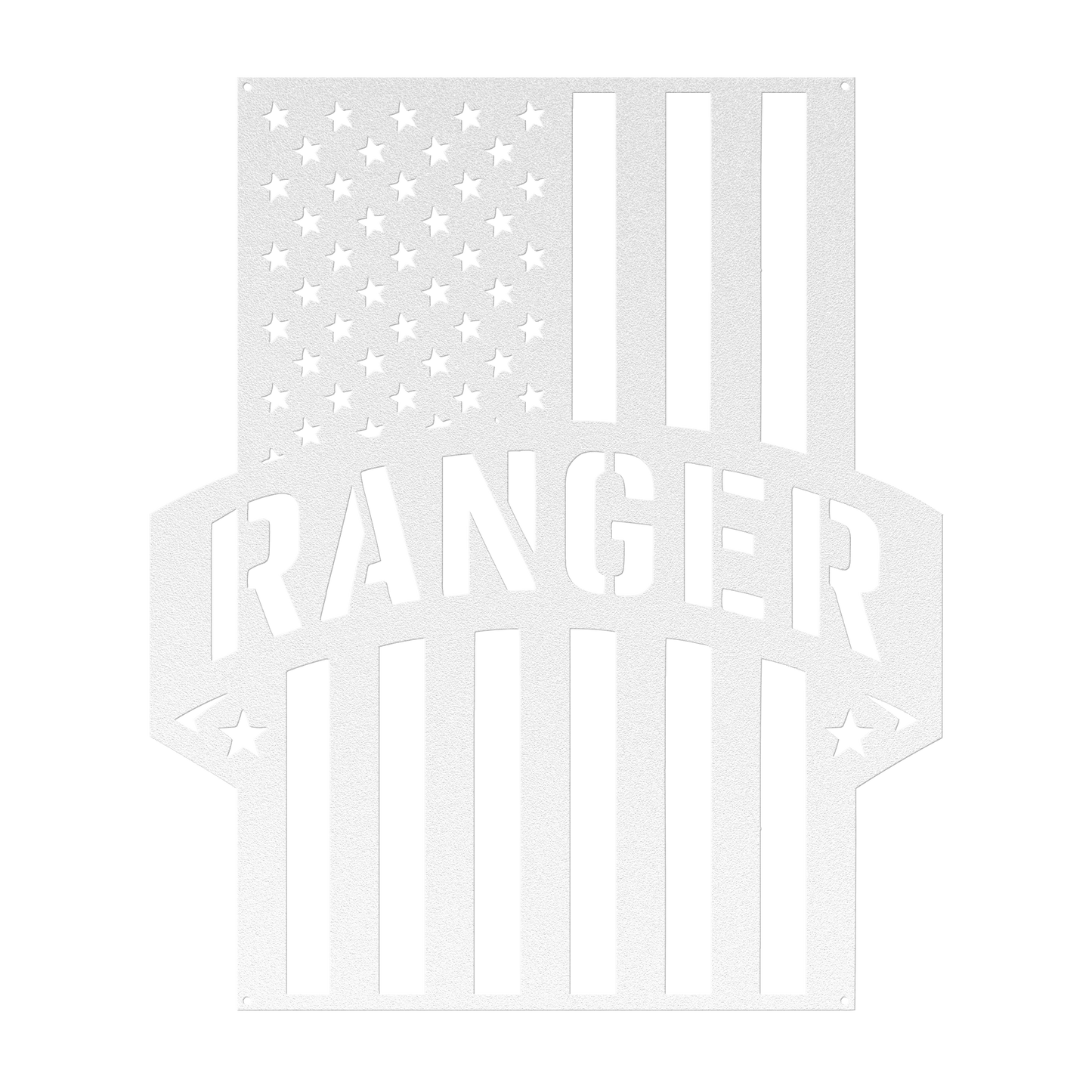 Ranger Tribute | American Flag Metal Wall Art - MAIKERU STUDIO