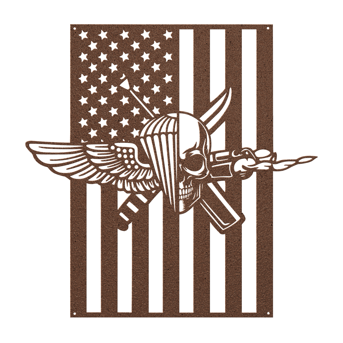 Recon Jack | American Flag Tribute Metal Wall Art - MAIKERU STUDIO