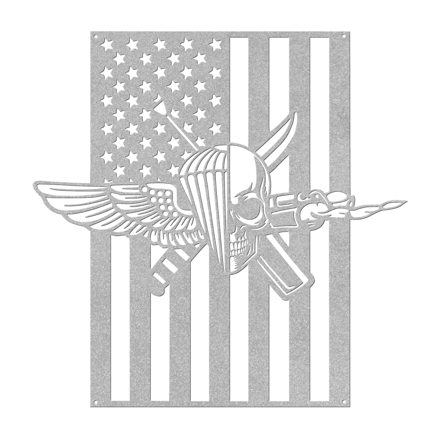 Recon Jack | American Flag Tribute Metal Wall Art - MAIKERU STUDIO