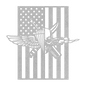 Recon Jack | American Flag Tribute Metal Wall Art - MAIKERU STUDIO