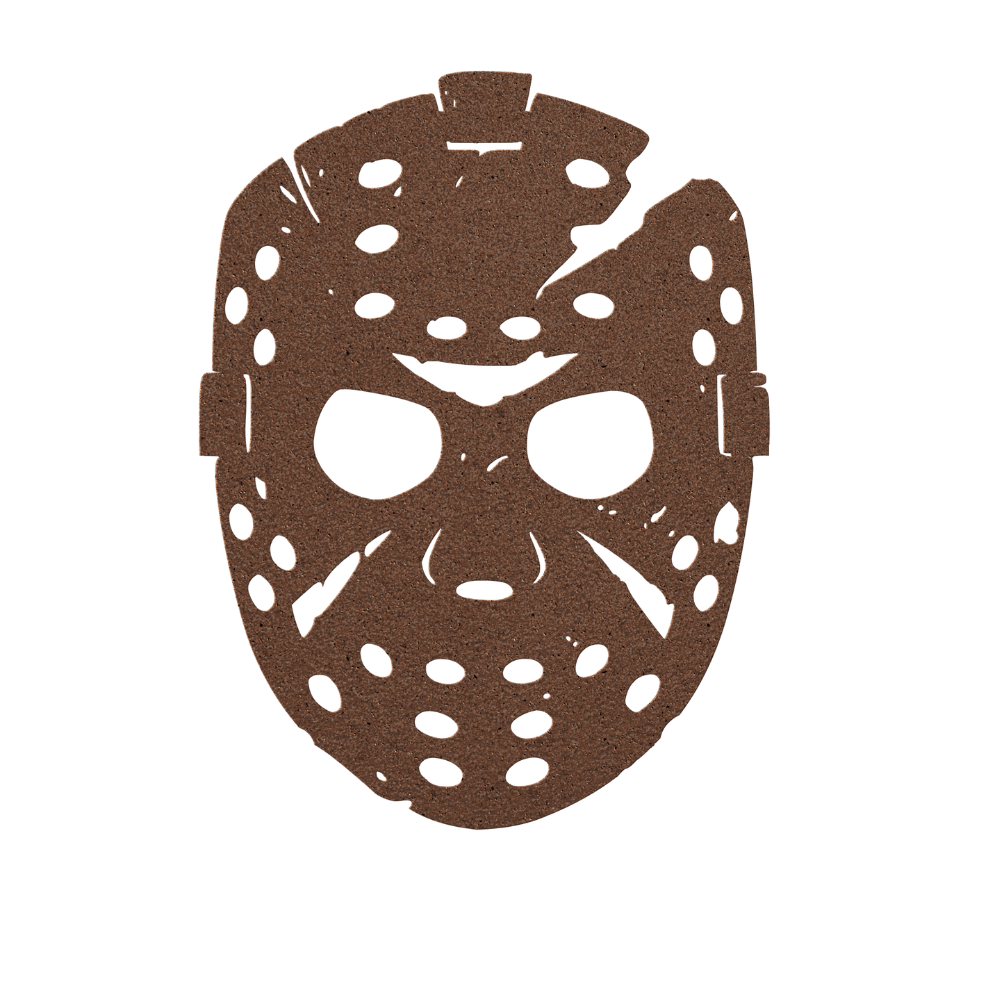 Scary Halloween Hockey Mask Metal Wall Art - MAIKERU STUDIO