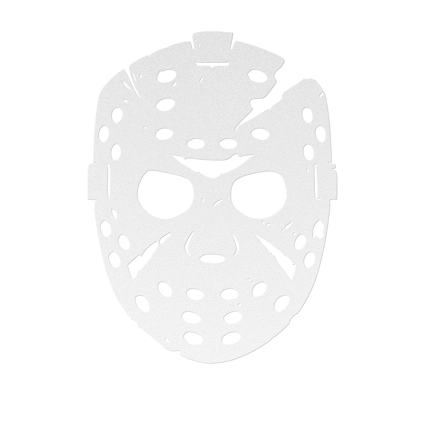 Scary Halloween Hockey Mask Metal Wall Art - MAIKERU STUDIO