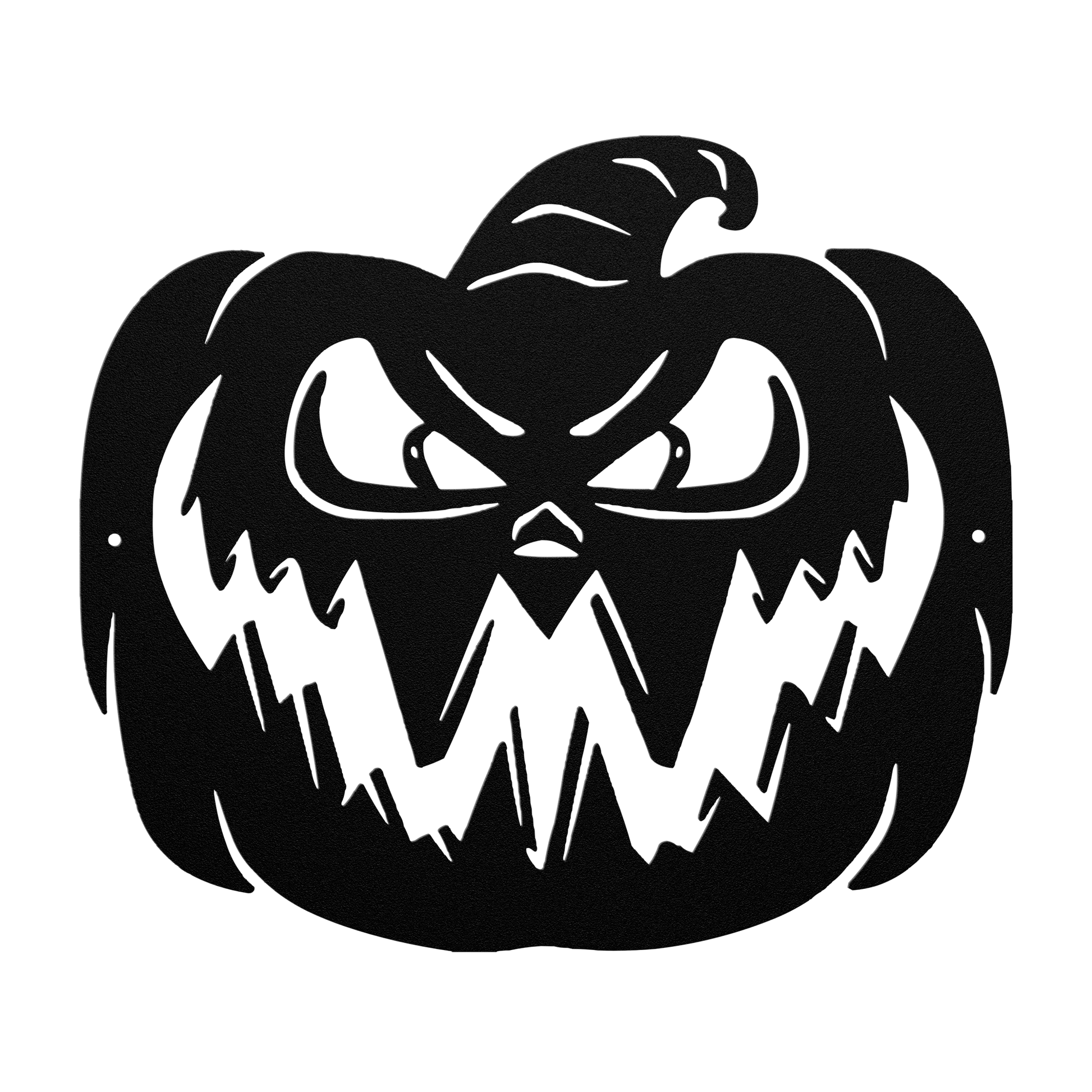 Scary Halloween Pumpkin Metal Wall Art - MAIKERU STUDIO